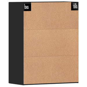 Armadietti a Parete 2 pz Neri in Legno Multistrato 3197978