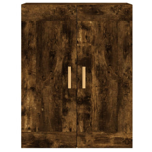 Armadietti a Parete 2 pz Rovere Fumo in Legno Multistrato 3197982