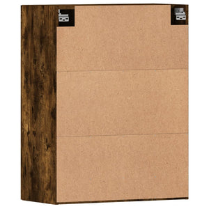 Armadietti a Parete 2 pz Rovere Fumo in Legno Multistrato 3197982