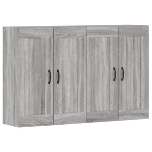 Armadietti a Parete 2 pz Grigio Sonoma in Legno Multistratocod mxl 117603