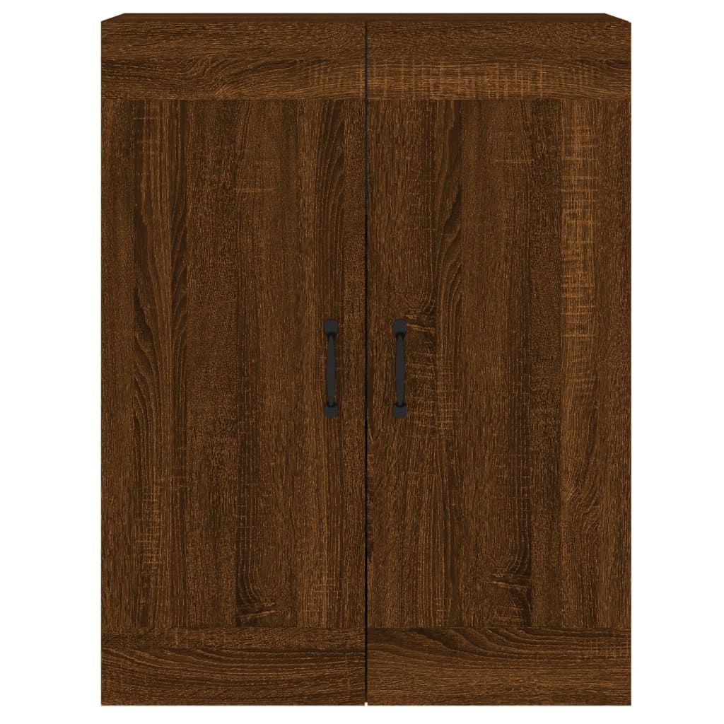 Armadietti a Parete 2 pz Rovere Marrone in Legno Multistrato 3197992