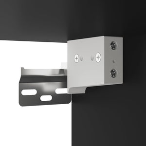 Armadietti a Parete 2 pz Neri in Legno Multistrato 3197994