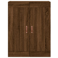 Armadietti a Parete 2 pz Rovere Marrone in Legno Multistrato 3198000