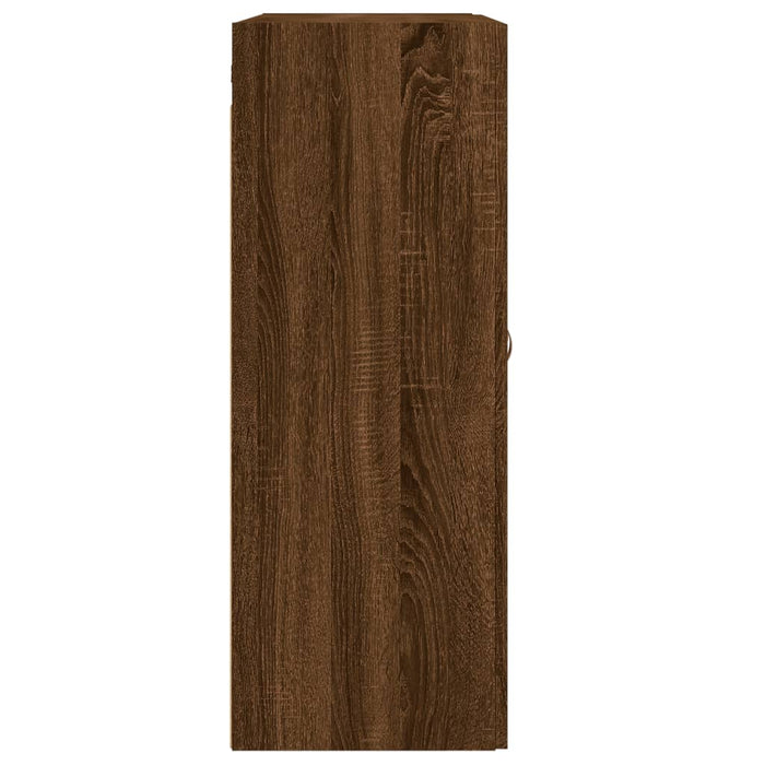 Armadietti a Parete 2 pz Rovere Marrone in Legno Multistrato 3198000