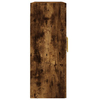 vidaXL Armadietti a Parete 2 pz Rovere Fumo in Legno Multistrato