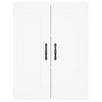 vidaXL Armadietti a Parete 2 pz Bianchi in Legno Multistrato