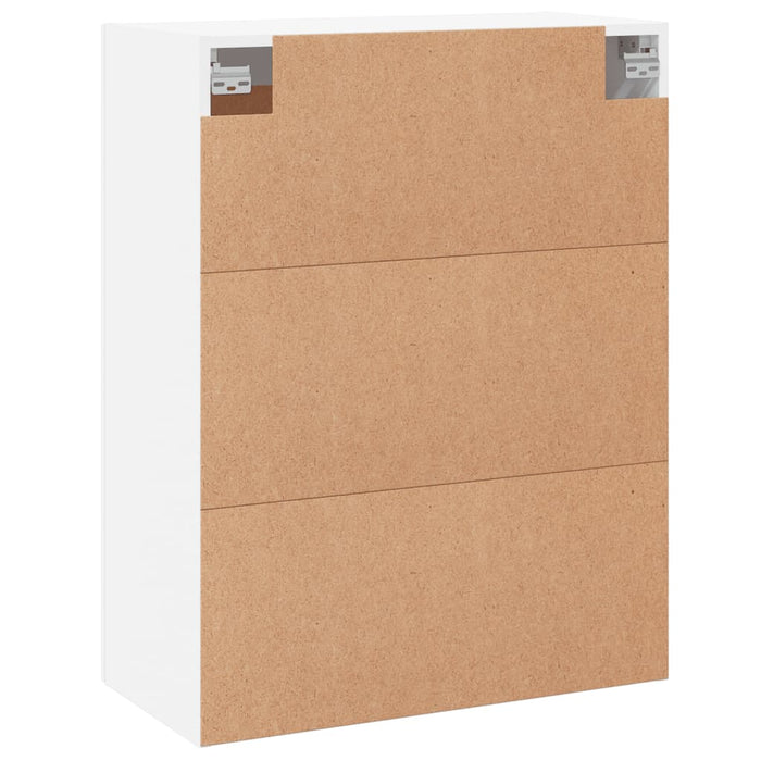 Armadietti a Parete 2 pz Bianchi in Legno Multistrato 3198009