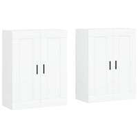 Armadietti a Parete 2 pz Bianchi in Legno Multistratocod mxl 94154