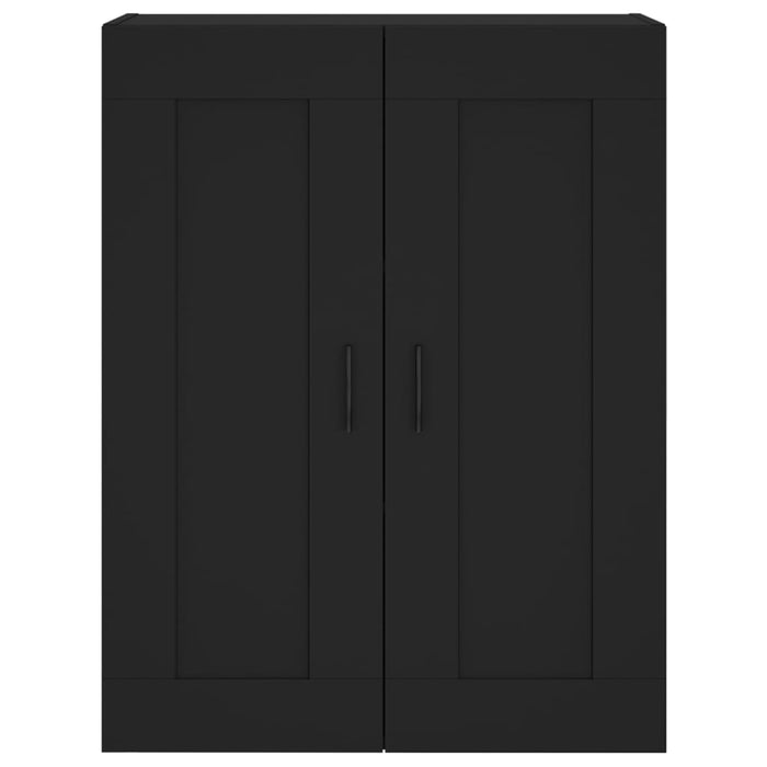 Armadietti a Parete 2 pz Neri in Legno Multistrato 3198034