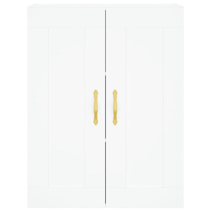 vidaXL Armadietti a Parete 2 pz Bianchi in Legno Multistrato