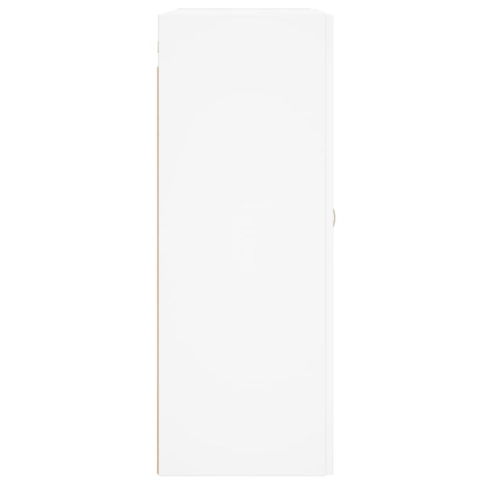 Armadietti a Parete 2 pz Bianchi in Legno Multistrato 3198049