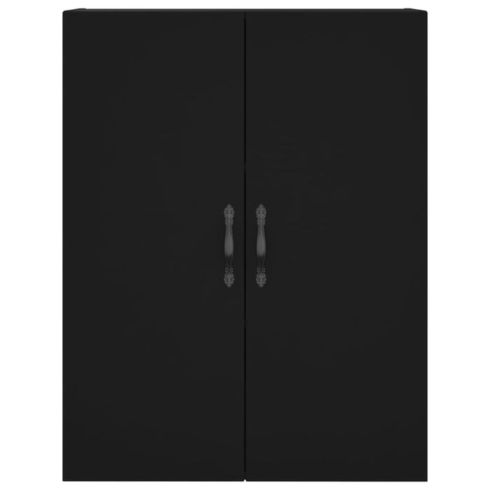 Credenza Nera 69,5x34x180 cm in Legno Multistrato 3198058