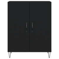 Credenza Nera 69,5x34x180 cm in Legno Multistrato 3198058