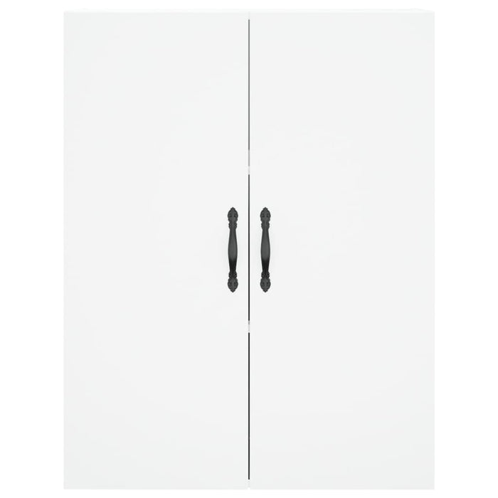 Credenza-Buffet-Armadio da cucina Bianca 69,5x34x180 cm in Legno Multistrato 293074