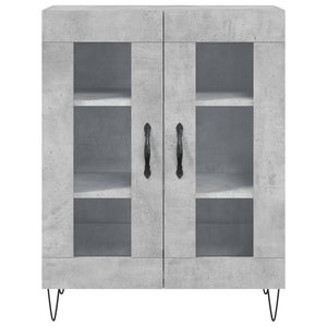 Credenza Grigio Cemento 69,5x34x180 cm in Legno Multistrato 3198069