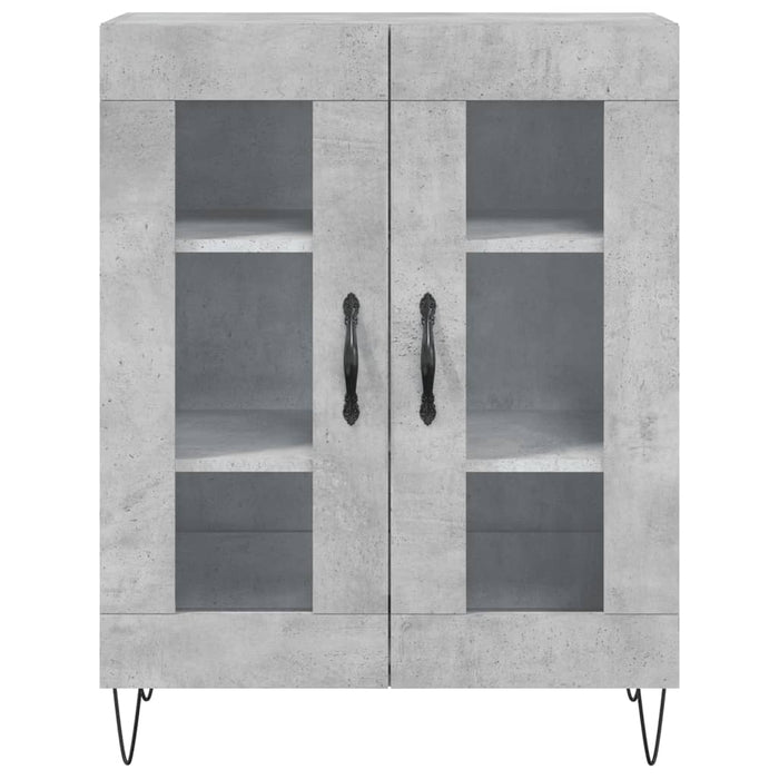 Credenza Grigio Cemento 69,5x34x180 cm in Legno Multistrato 3198069