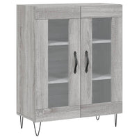 Credenza Grigio Sonoma 69,5x34x180 cm in Legno Multistrato 3198071
