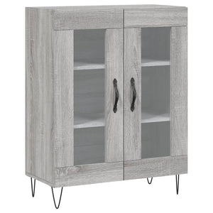Credenza Grigio Sonoma 69,5x34x180 cm in Legno Multistrato 3198071