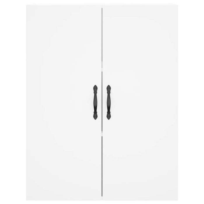 Credenza-Buffet-Armadio da cucina Bianca 69,5x34x180 cm in Legno Multistrato 729080