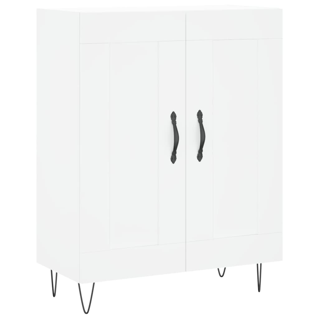 Credenza Bianca 69,5x34x180 cm in Legno Multistrato 3198073