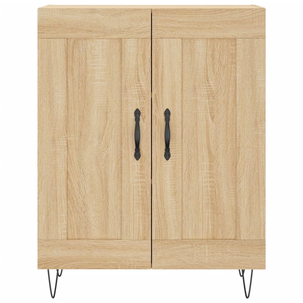 Credenza-Buffet-Armadio da cucina Rovere Sonoma 69,5x34x180 cm in Legno Multistrato 850689