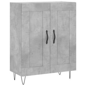 Credenza cassettiera mobile contenitore organizer cucina soggiorno salotto alto 695 x 34 x 180 cm legno ingegnerizzato grigio 02_0034580