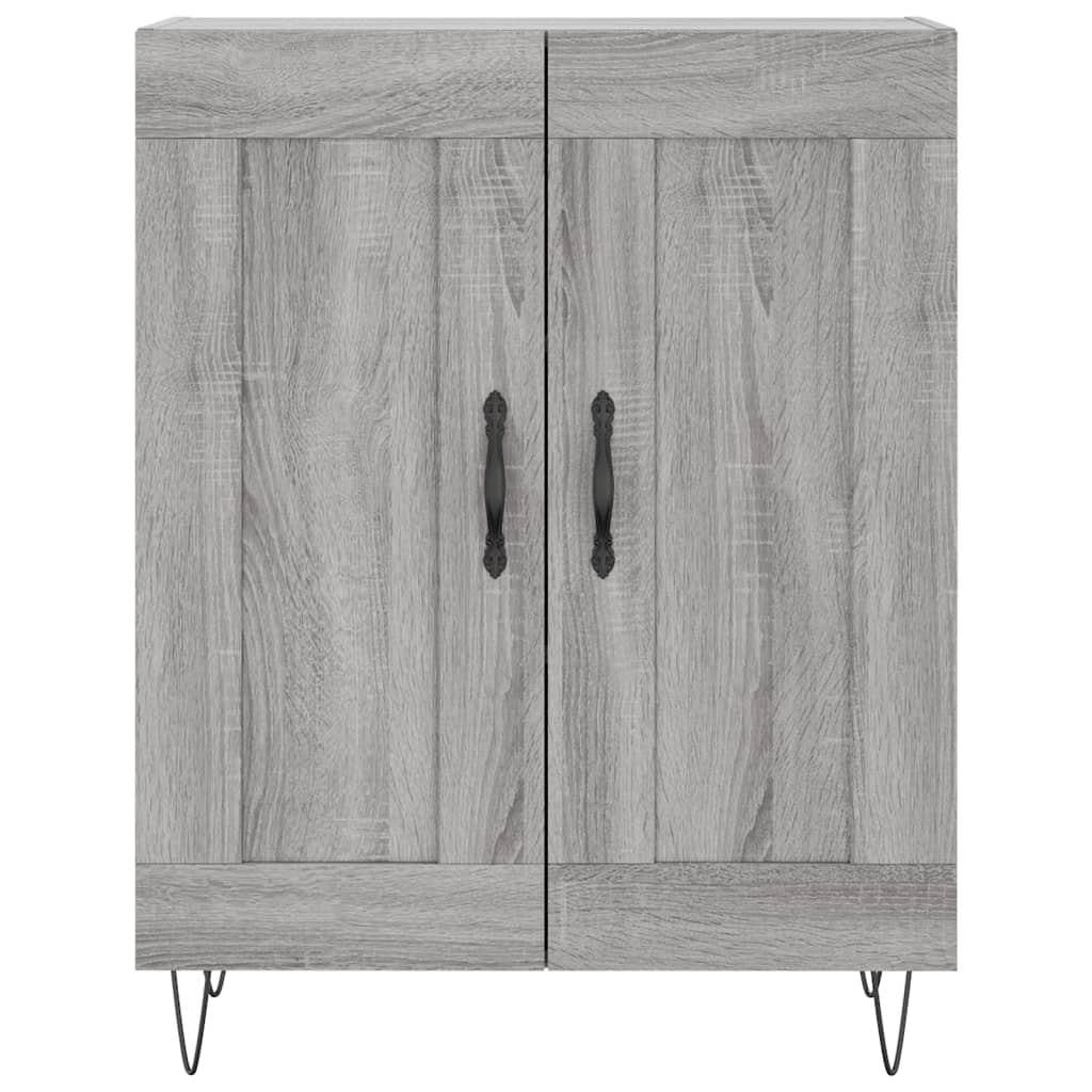 vidaXL Credenza Grigio Sonoma 69,5x34x180 cm in Legno Multistrato