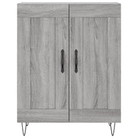 vidaXL Credenza Grigio Sonoma 69,5x34x180 cm in Legno Multistrato