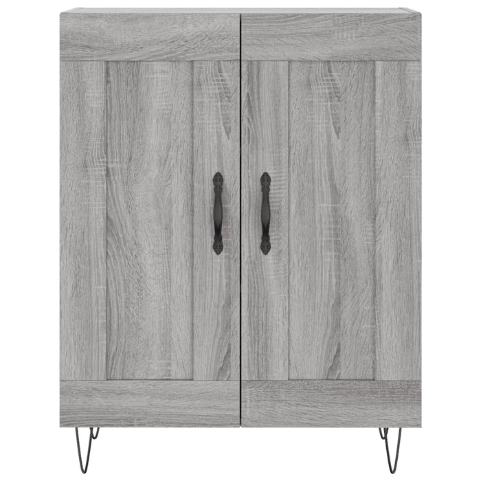 vidaXL Credenza Grigio Sonoma 69,5x34x180 cm in Legno Multistrato
