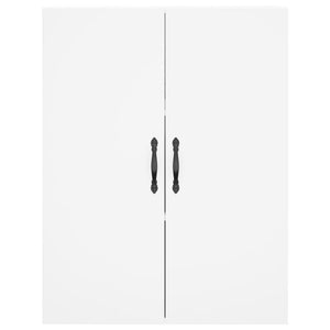 Credenza Bianca 69,5x34x180 cm in Legno Multistrato 3198081