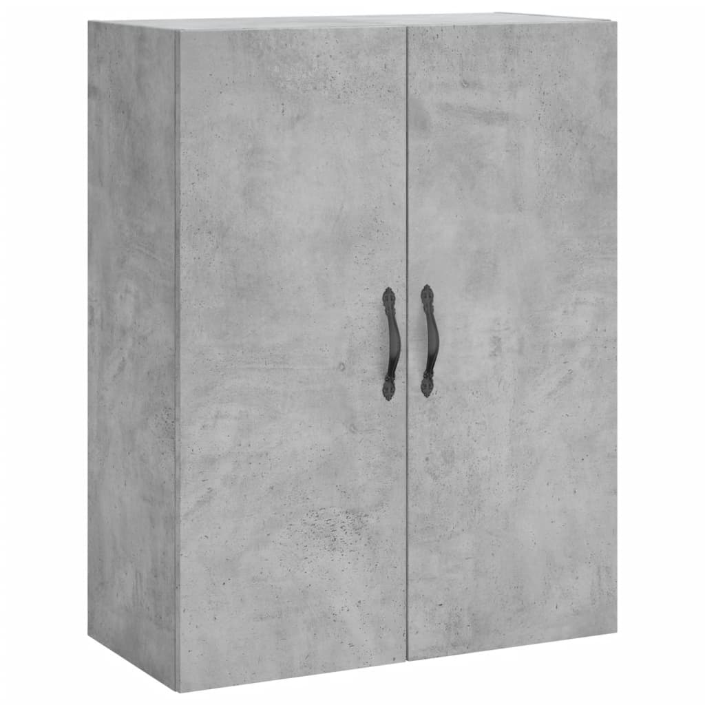 Credenza Grigio Cemento 69,5x34x180 cm in Legno Multistrato 3198093