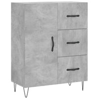 Credenza Grigio Cemento 69,5x34x180 cm in Legno Multistrato 3198093