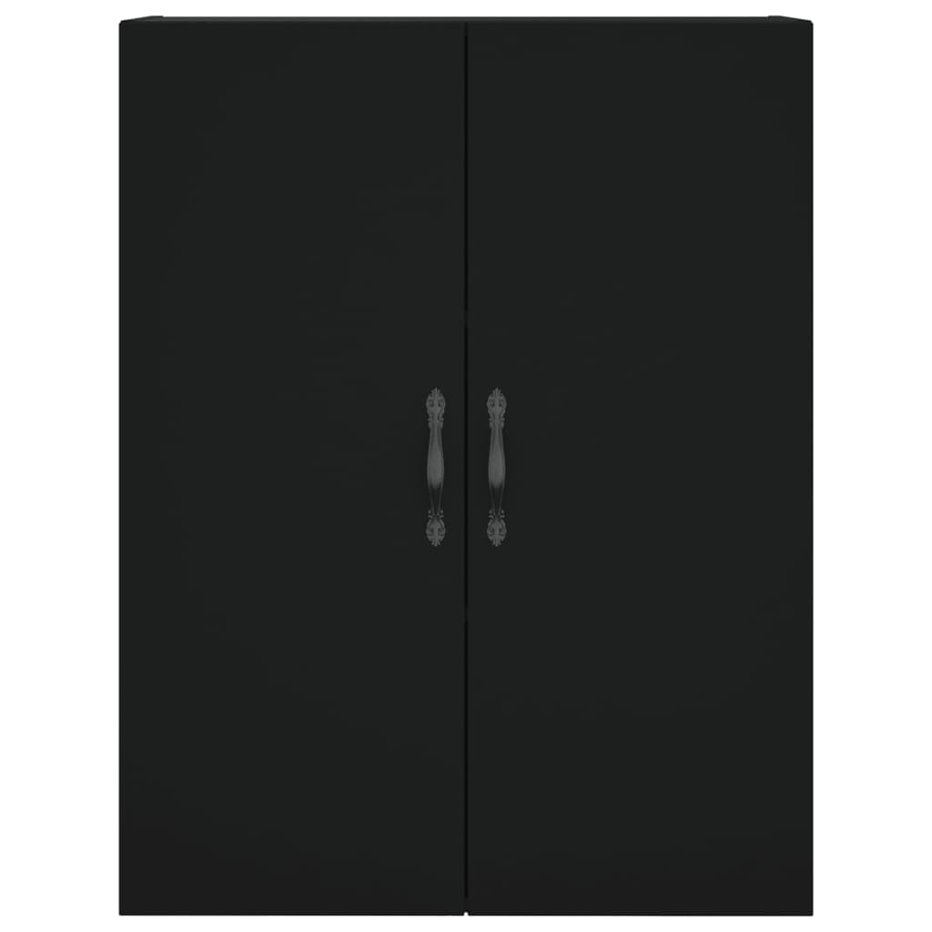 Credenza Nera 69,5x34x180 cm in Legno Multistrato 3198098