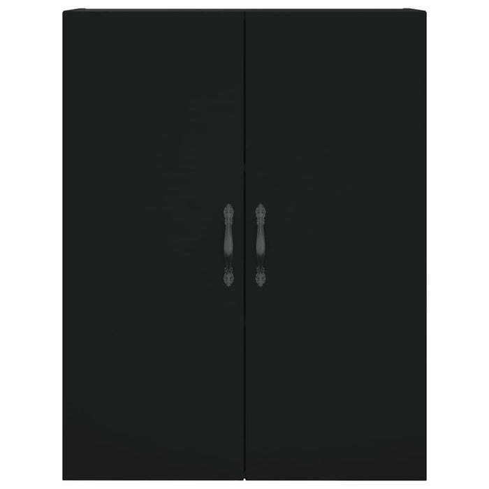 Credenza Nera 69,5x34x180 cm in Legno Multistrato 3198098