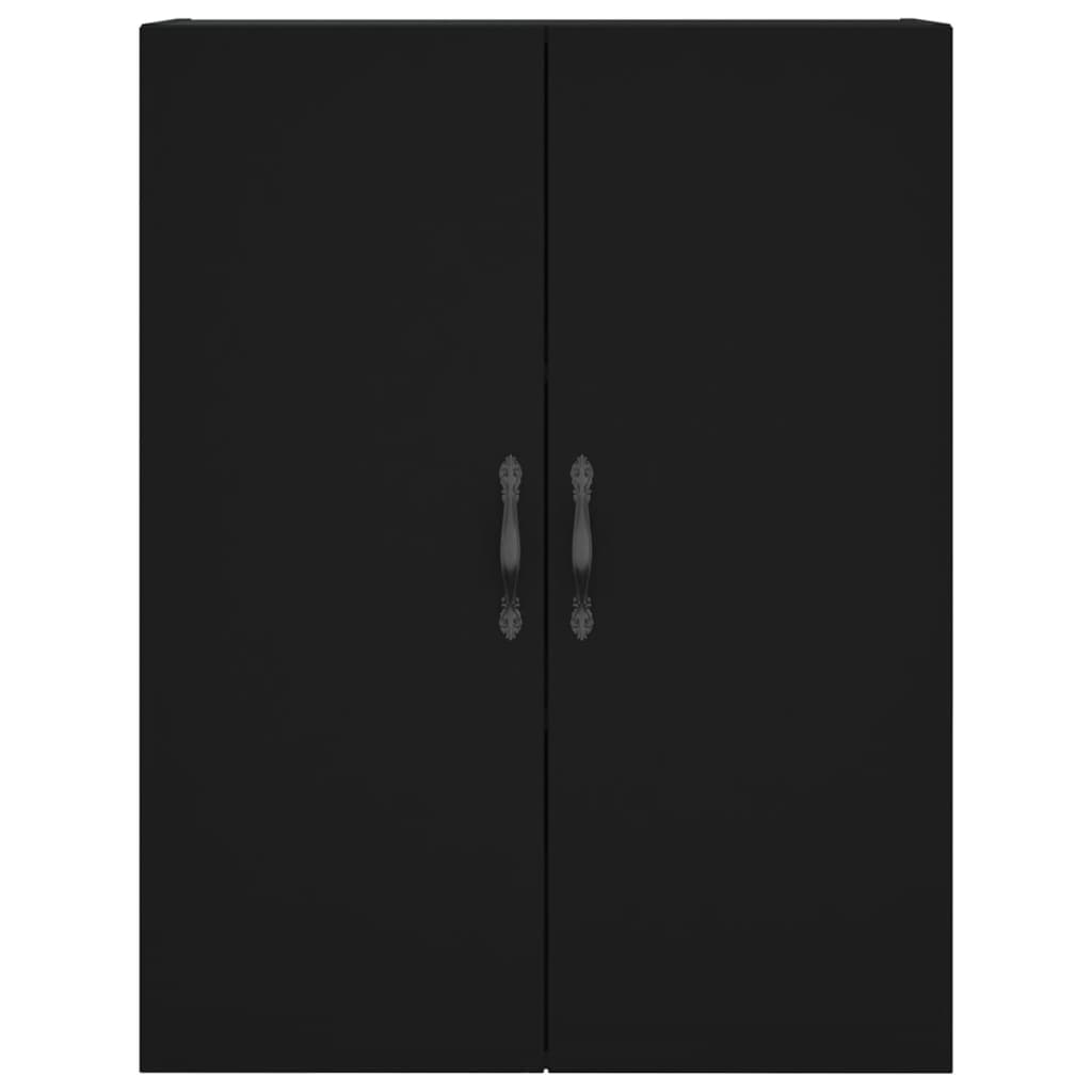 Credenza Nera 69,5x34x180 cm in Legno Multistrato 3198106