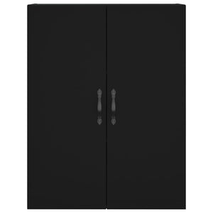 Credenza Nera 69,5x34x180 cm in Legno Multistrato 3198106