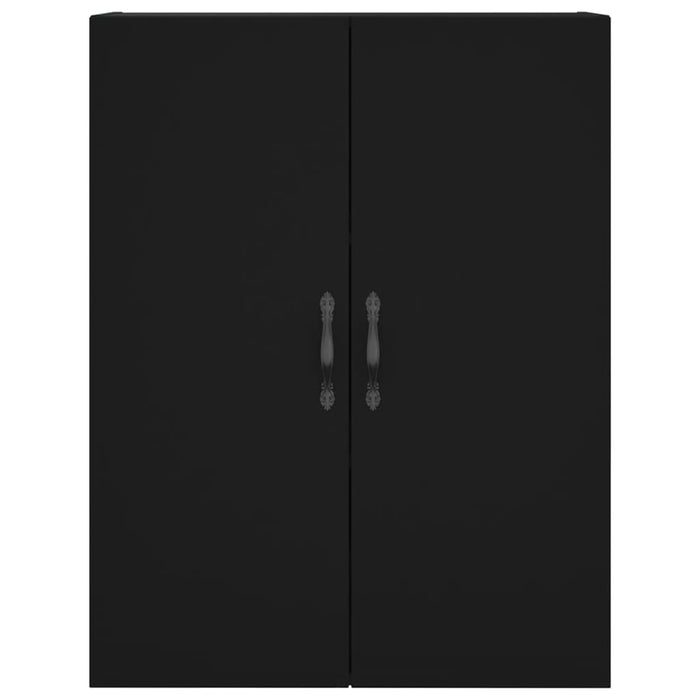 Credenza Nera 69,5x34x180 cm in Legno Multistrato 3198106