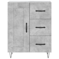 Credenza Grigio Cemento 69,5x34x180 cm in Legno Multistrato 3198109