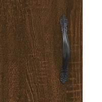 Credenza Rovere Marrone 69,5x34x180 cm in Legno Multistrato 3198112