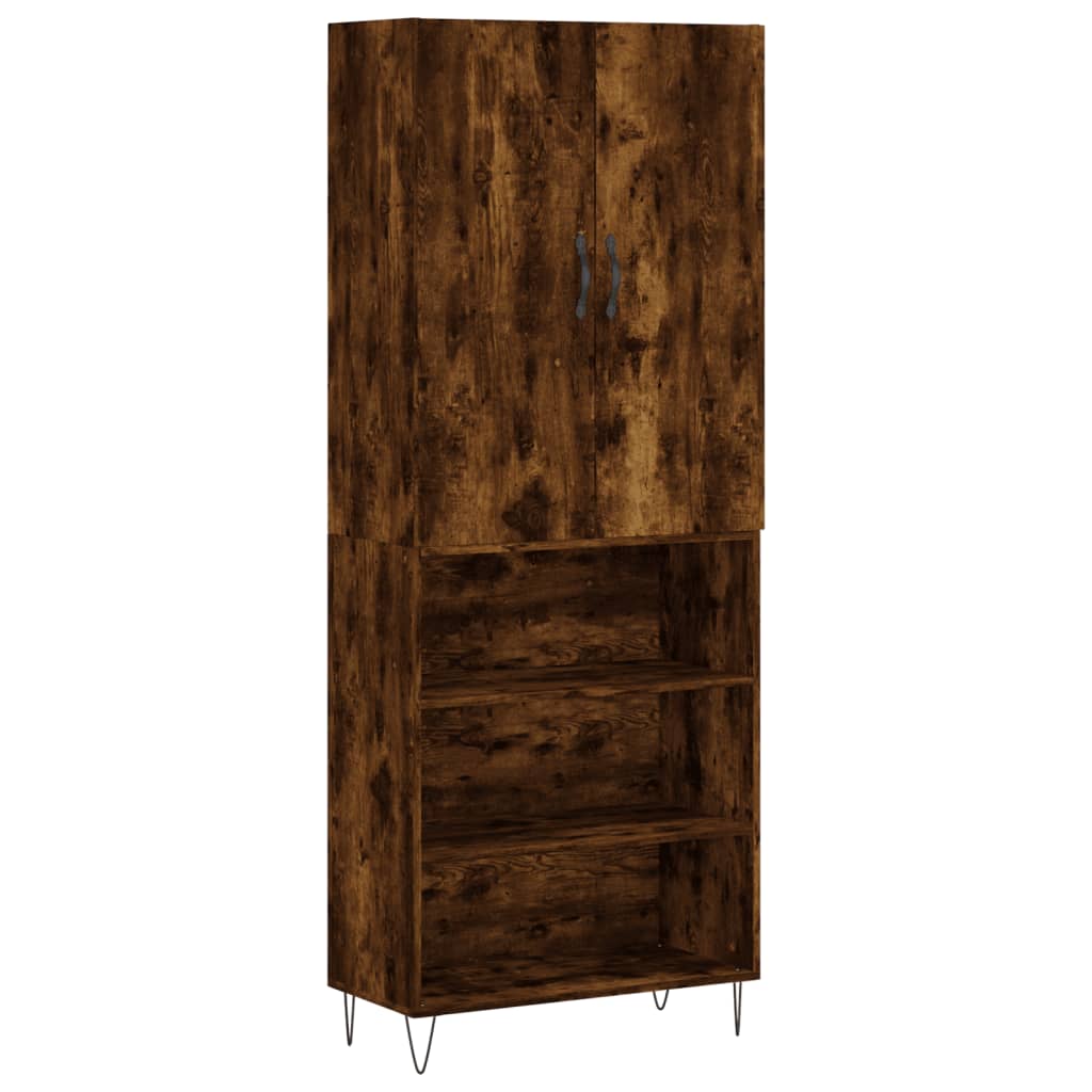 Credenza Rovere Fumo  69,5x34x180 cm in Legno Multistrato 3198118