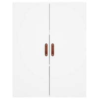 Credenza-Buffet-Armadio da cucina Bianca 69,5x34x180 cm in Legno Multistrato 245613