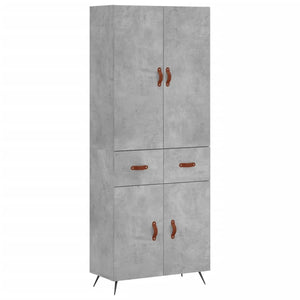 Credenza Grigio Cemento 69,5x34x180 cm in Legno Multistratocod mxl 128206