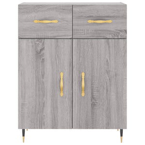 Credenza Grigio Sonoma 69,5x34x180 cm in Legno Multistrato 3198135