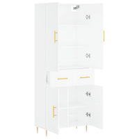 Credenza Bianca 69,5x34x180 cm in Legno Multistrato 3198137