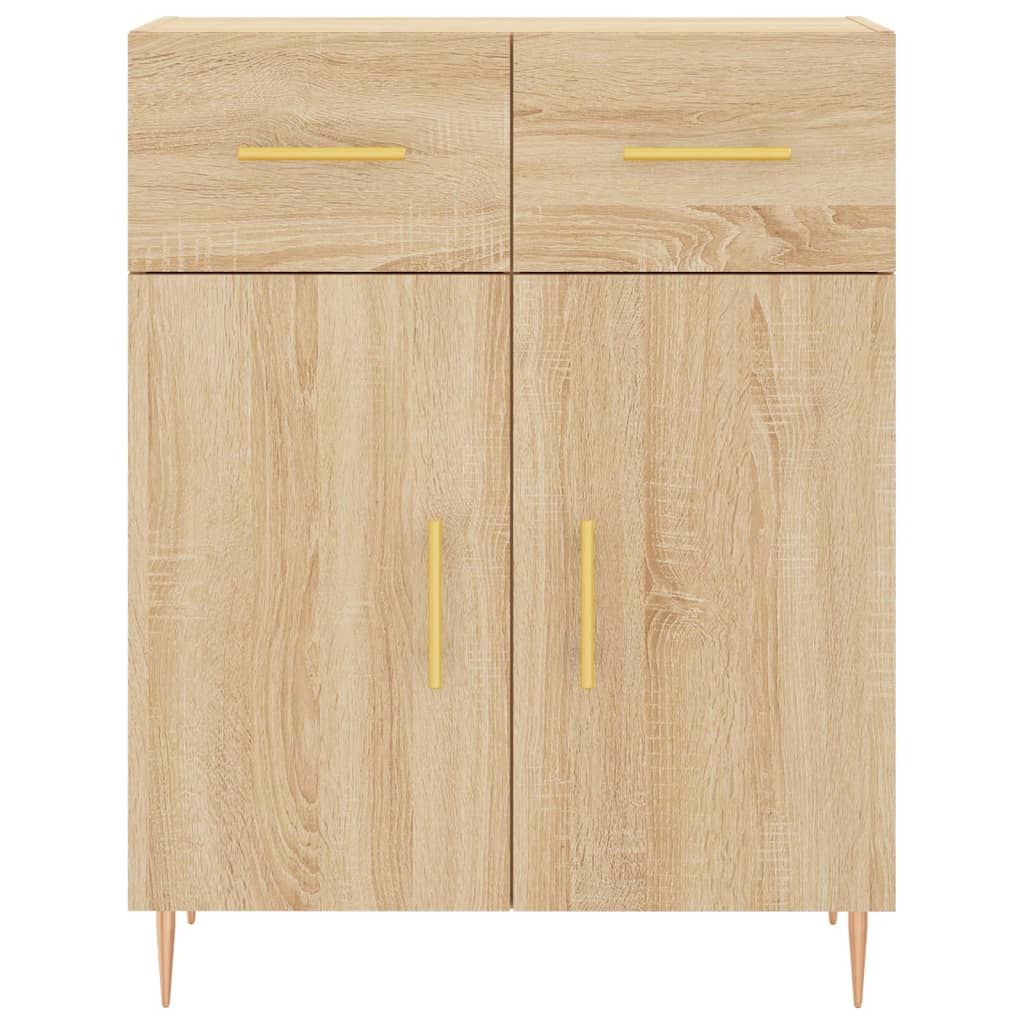 vidaXL Credenza Rovere Sonoma 69,5x34x180 cm in Legno Multistrato
