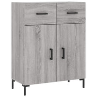 vidaXL Credenza Grigio Sonoma 69,5x34x180 cm in Legno Multistrato
