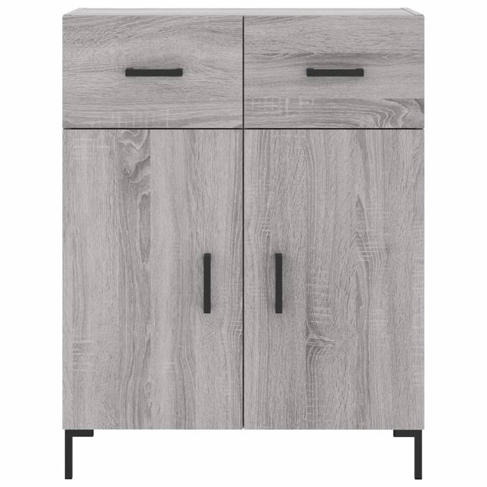 vidaXL Credenza Grigio Sonoma 69,5x34x180 cm in Legno Multistrato