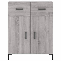 Credenza Grigio Sonoma 69,5x34x180 cm in Legno Multistrato 3198151
