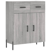 Credenza Grigio Sonoma 69,5x34x180 cm in Legno Multistrato 3198159