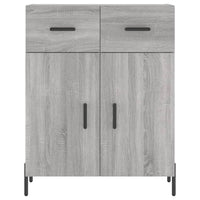 Credenza Grigio Sonoma 69,5x34x180 cm in Legno Multistrato 3198159